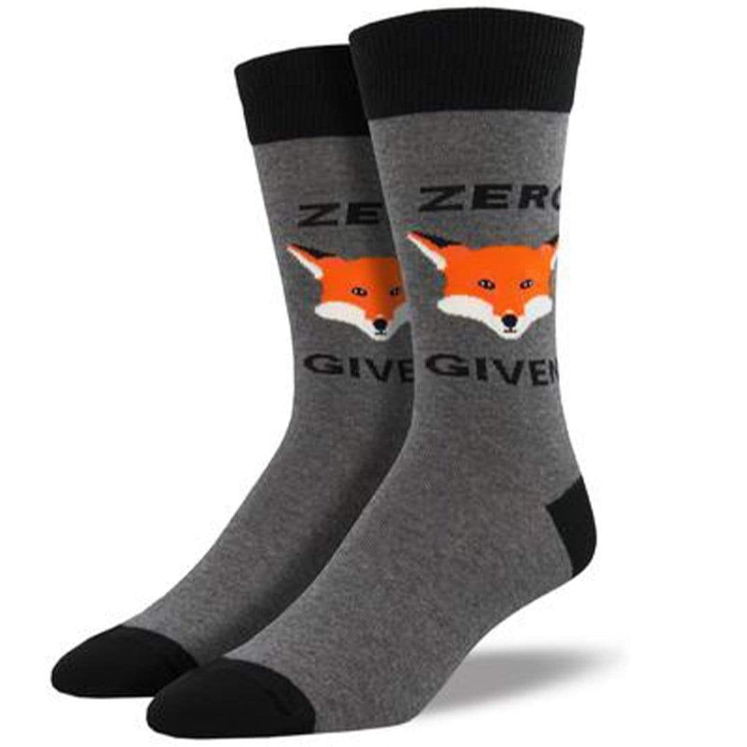 Zero Fox Given Men's King Size Crew Sock Grey / King