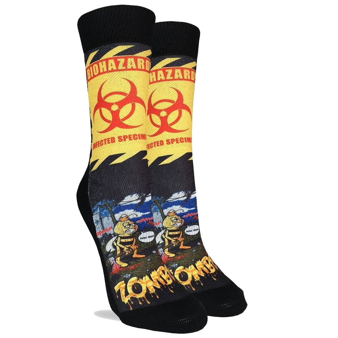 Zombee Socks Women's  Active Fit Crew Sock Black