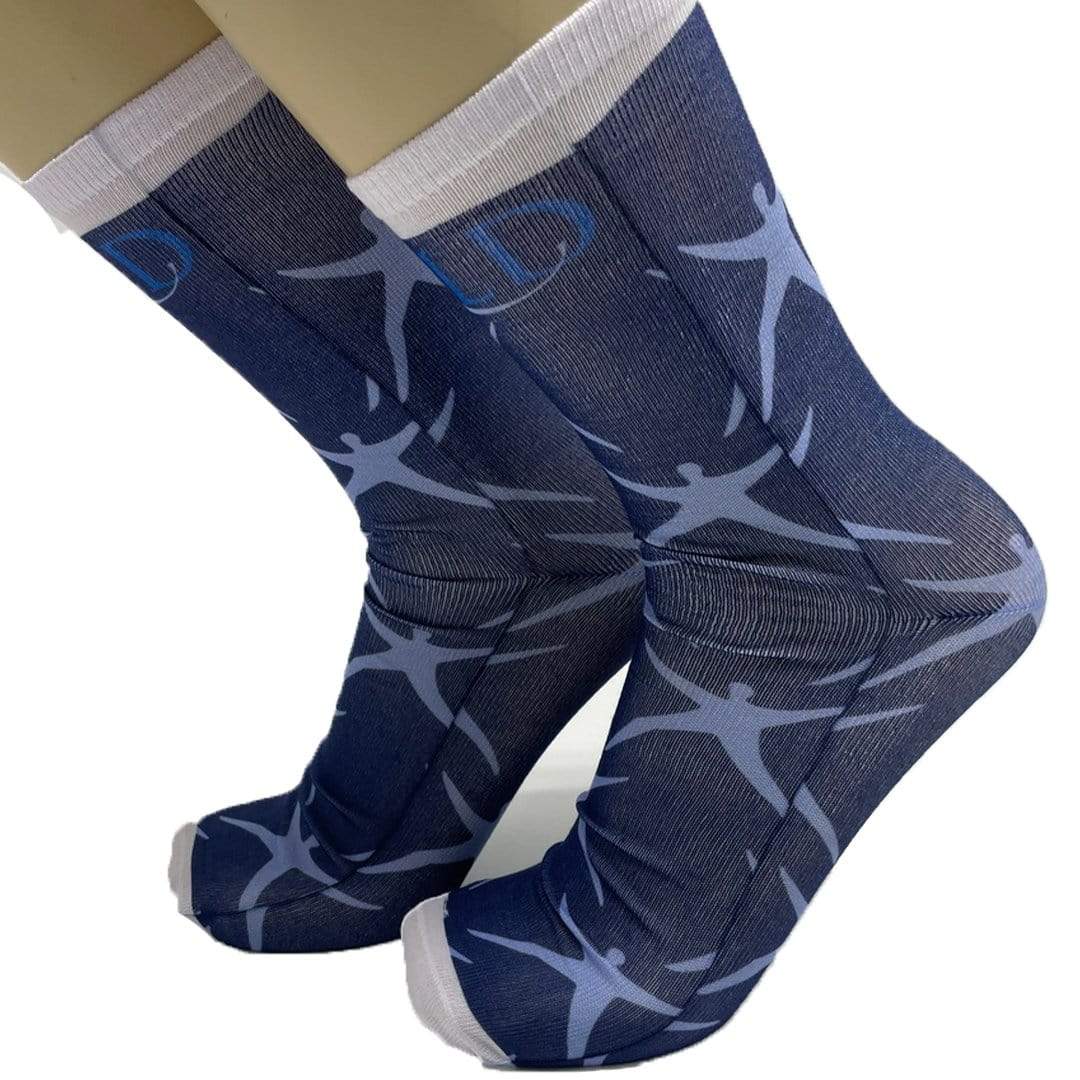 ACLD Socks Unisex Crew Sock Blue