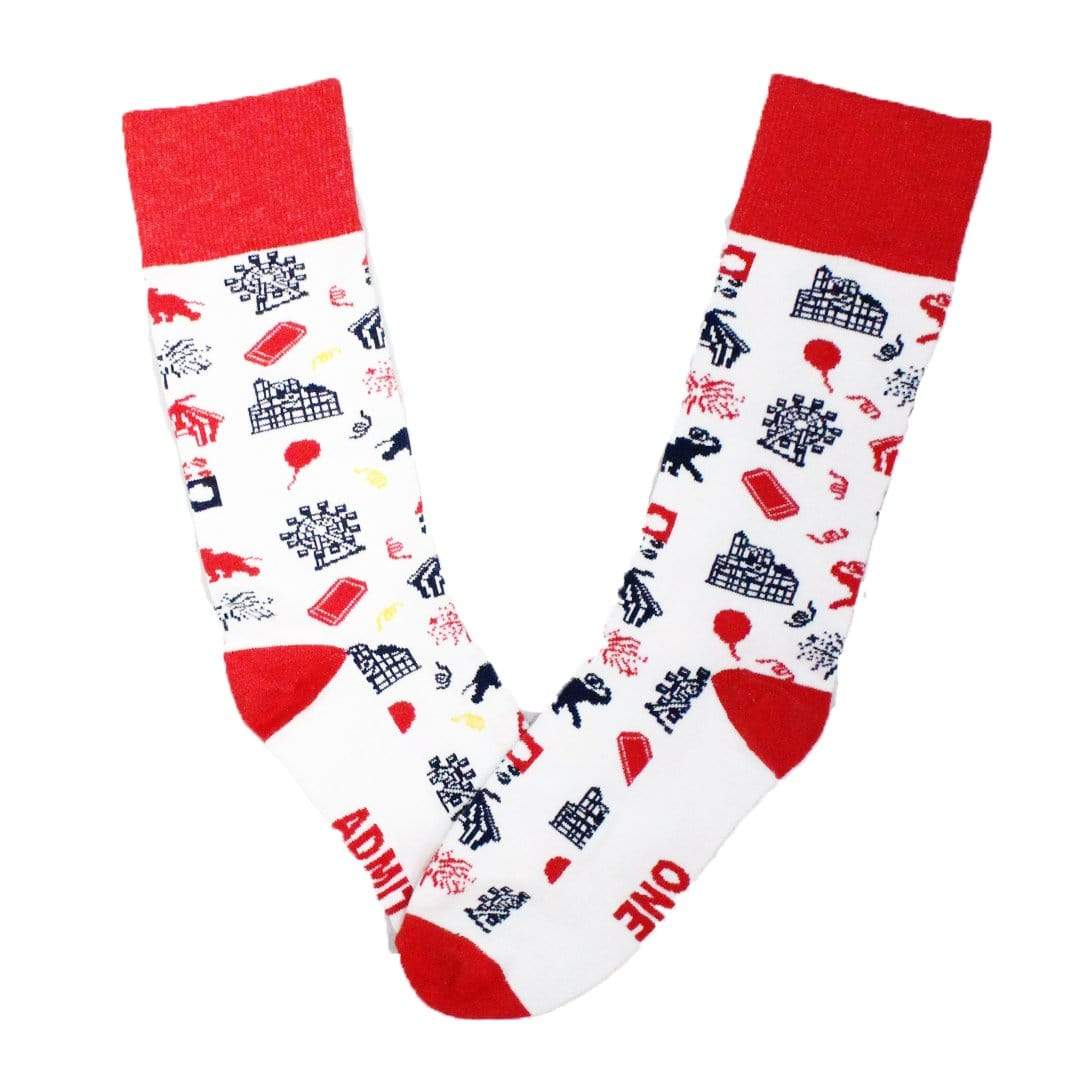 Carnival Socks Unisex Crew Sock Red / Women&#39;s