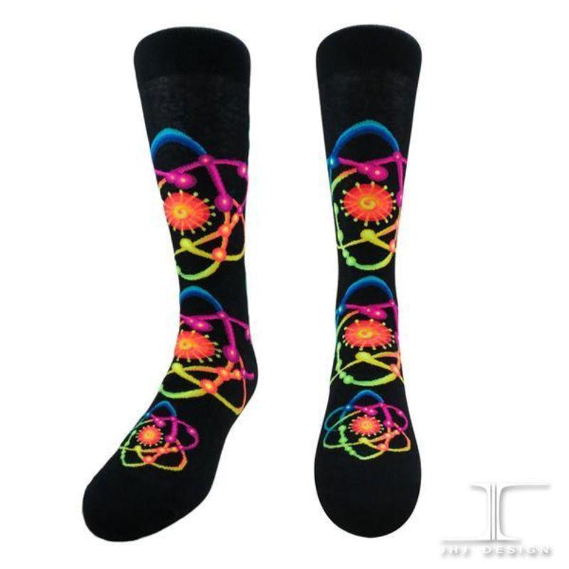 Atom Socks Unisex Crew Sock Medium / black