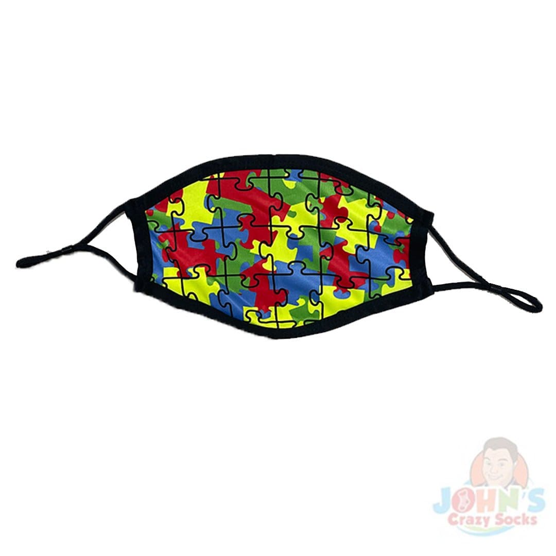 Autism Awareness Face Mask with Adjustable Ear Loops Yellow