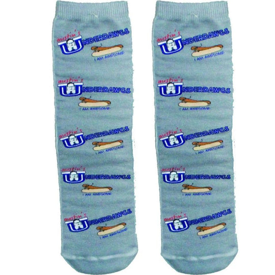 Austin's Underdawgs Socks Unisex Crew Sock Grey