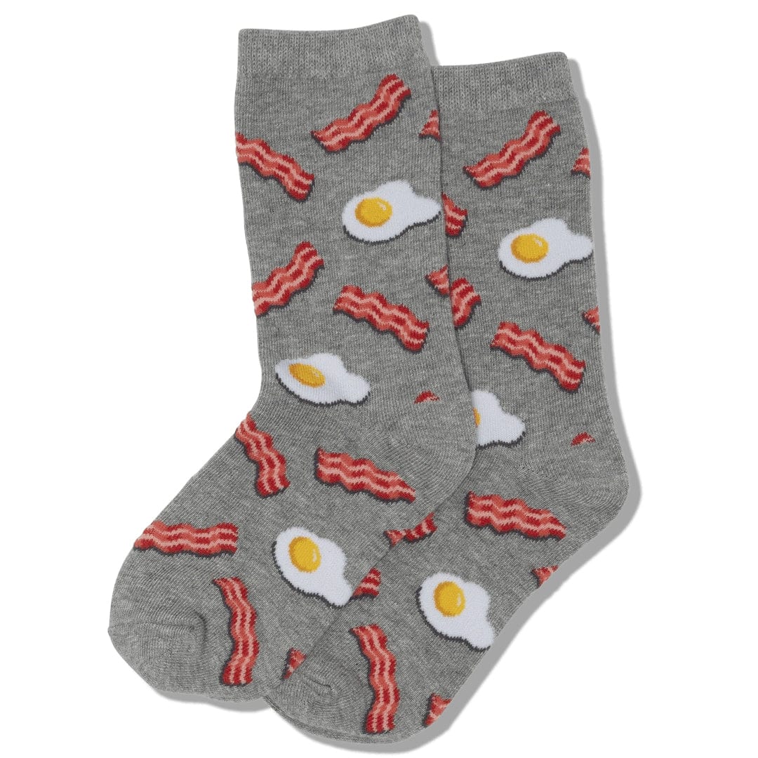 Eggs and Bacon Kid's Crew Socks Johns Crazy Socks