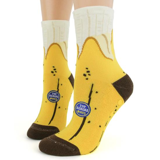 Banana Women&#39;s Slipper Socks Yellow