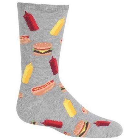 Kid's BBQ Crew Sock Grey