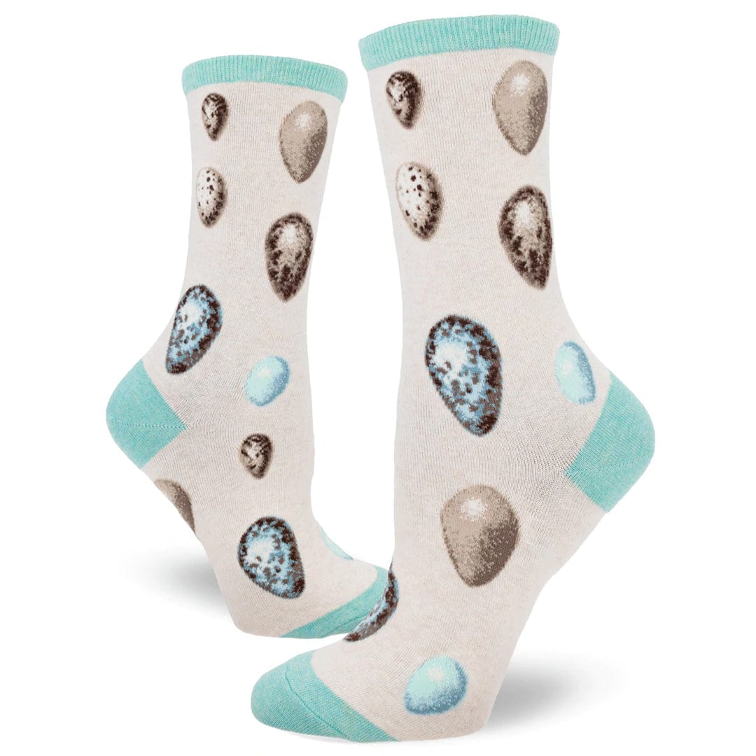 Bird Egg Women's Crew Socks Ivory