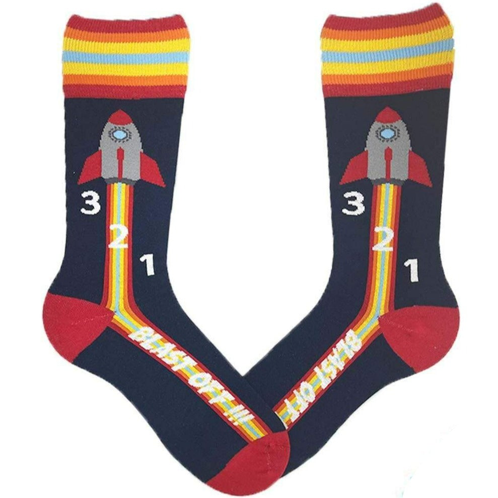 321 Blast Off Unisex Crew Sock Navy