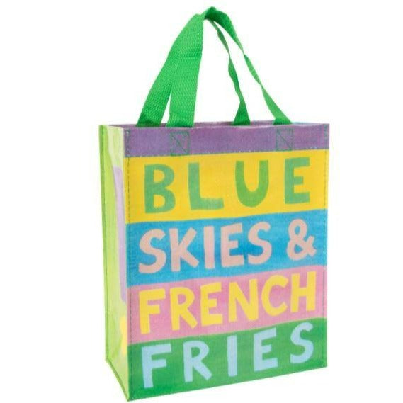 Blue Skies &amp; French Fries Small Tote Bag Multi Print