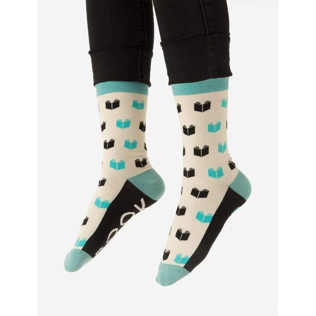 Book Nerd Socks Crew Socks John's Crazy Socks