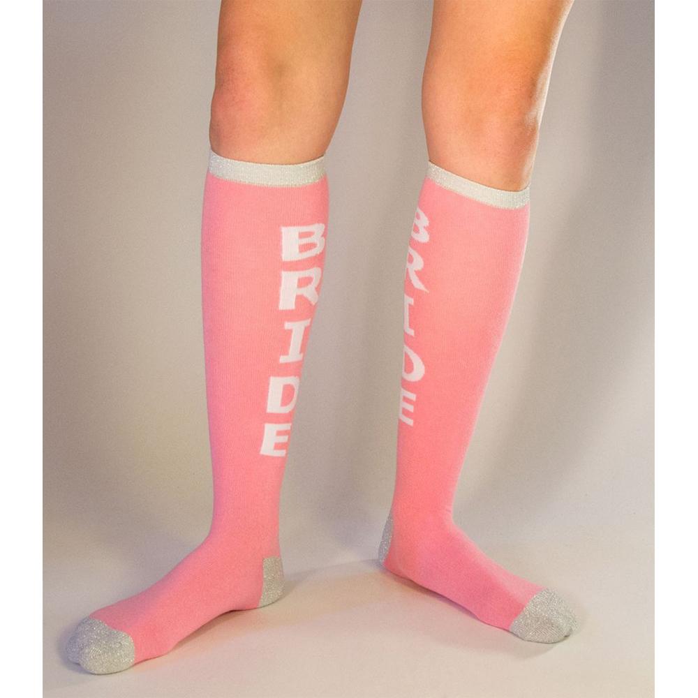 Bride Socks Women's Knee High Sock pink