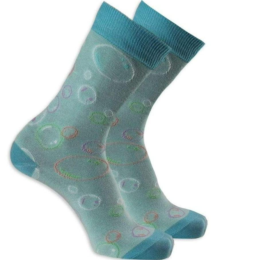 Bubble Blue Crew Sock Blue / Women's