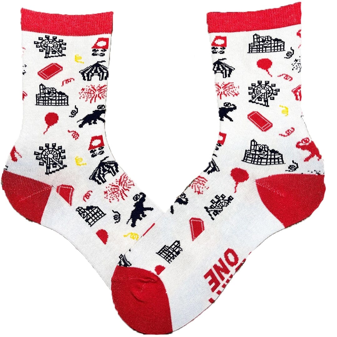 Carnival Socks Unisex Crew Sock Red / Men's