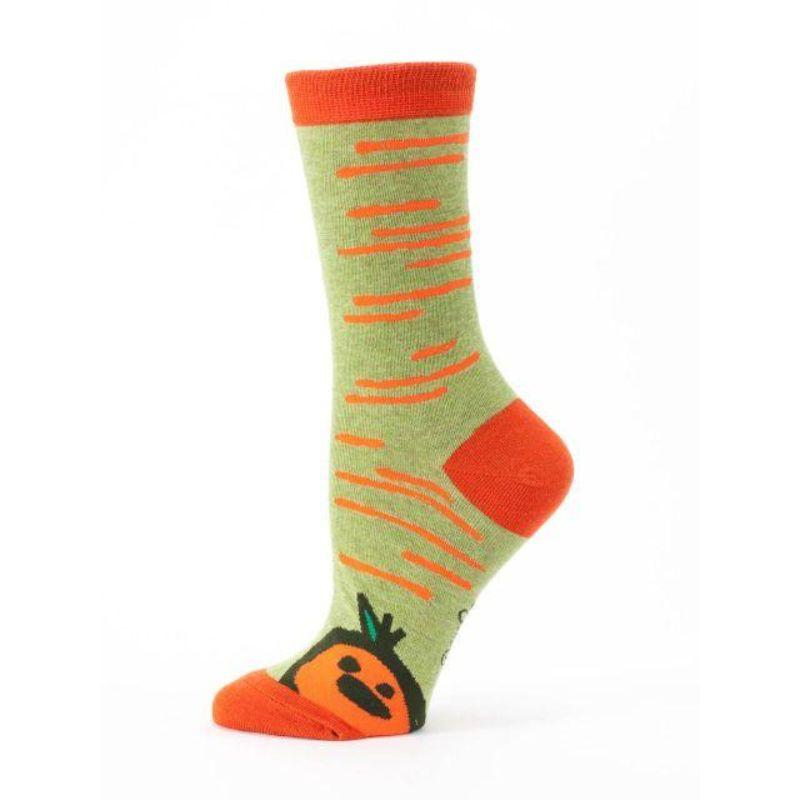 Baby Carrot Socks Women&#39;s Crew Sock green