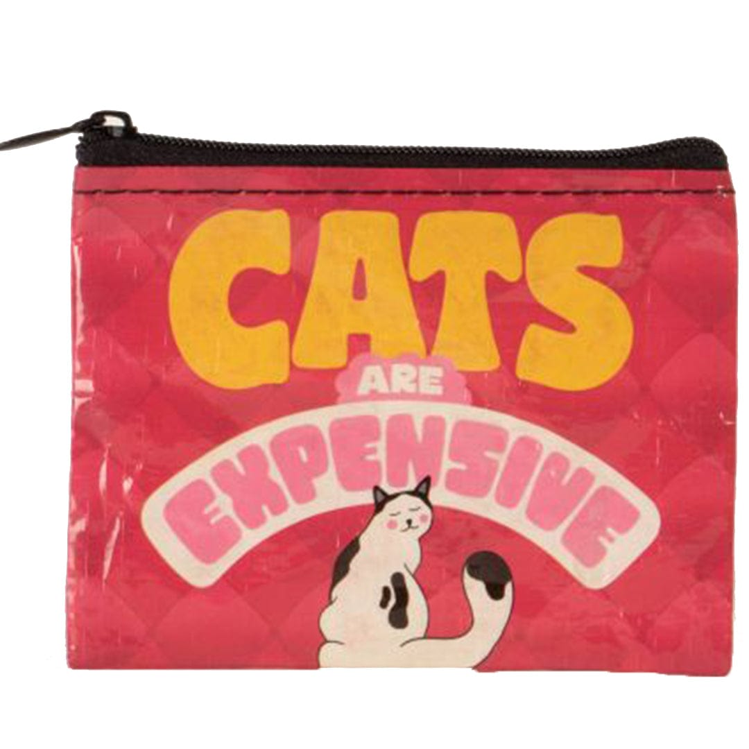 Cats Are Expensive Coin Purse Red