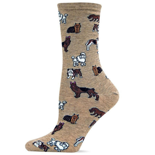 Classic Dog Socks Women's Crew Sock Hemp