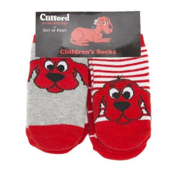 Clifford The Big Red Dog Pack of 4 Crew Socks Multi Colored / 0-12 Months