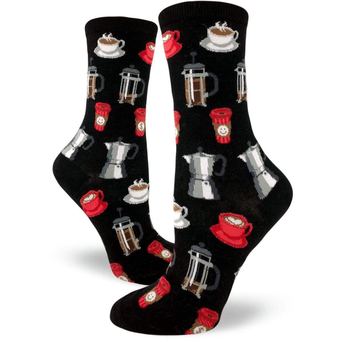 Black Coffee Women's Crew Sock black