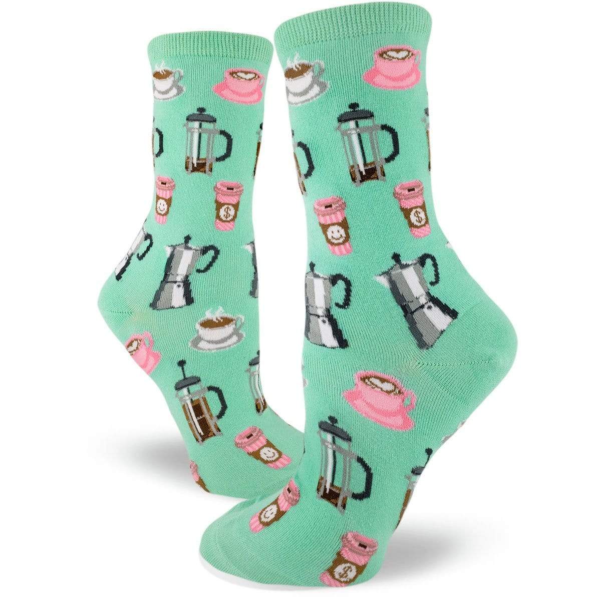 Coffee Women's Crew Sock Green