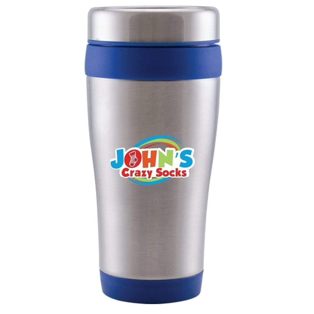 John's Crazy Socks Logo Tumbler Blue