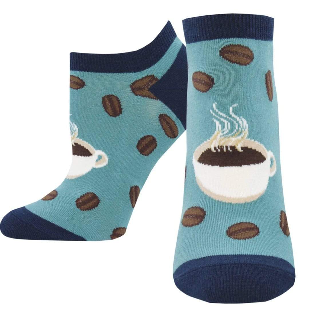 Brewtiful Day Shortie Socks Women's No Show Sock Blue