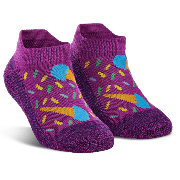 Kiara&#39;s Comeback Cones Ankle Sock Purple / Kiddos
