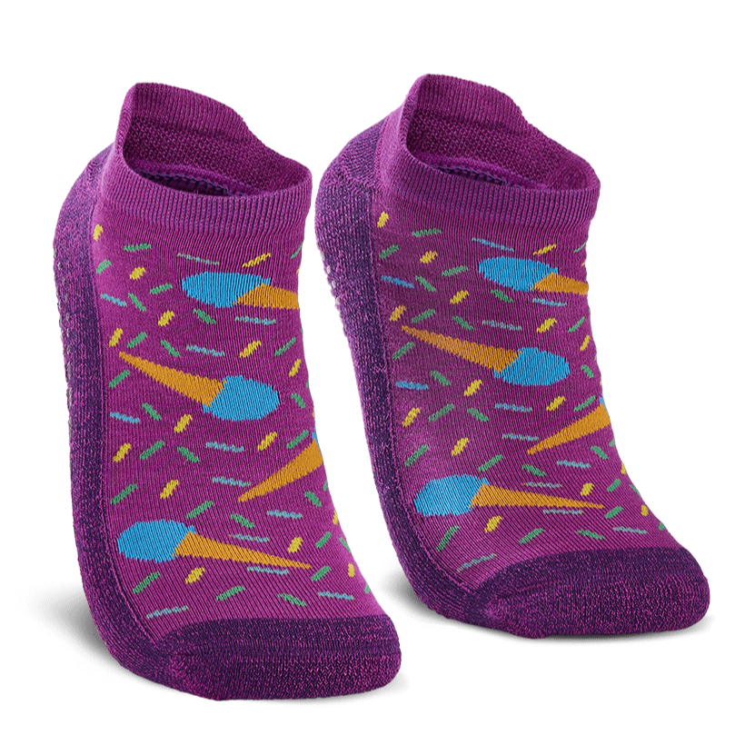 Kiara&#39;s Comeback Cones Ankle Sock Purple / Large