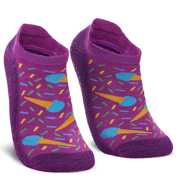 Kiara's Comeback Cones Ankle Sock Purple / Medium
