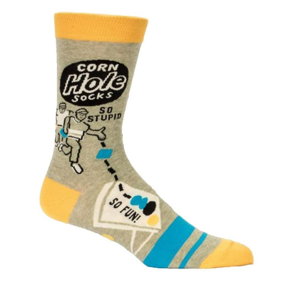 Corn Hole Socks Men’s Crew Sock yellow