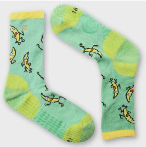 Ryan and AJ's Dancing Bananas Crew Socks