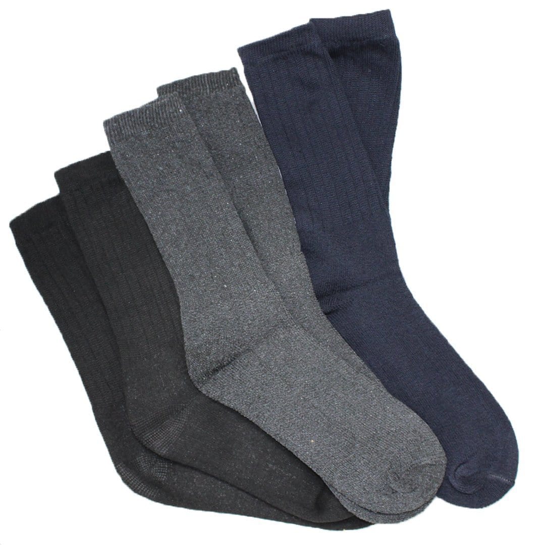 Heavy Duty Wool Socks Men’s Crew Sock - 3 pack gray
