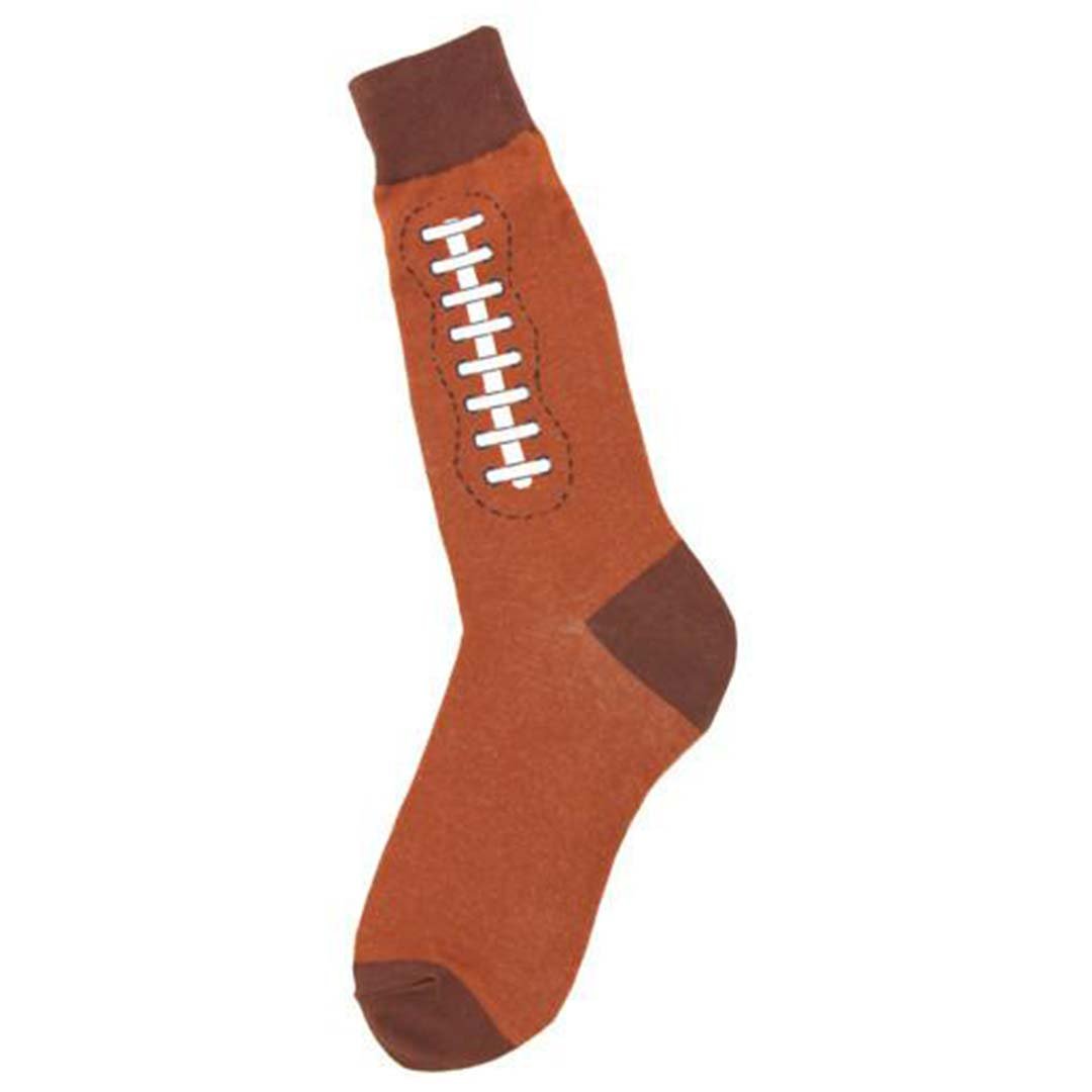 Football Socks  Men’s Crew Sock Brown