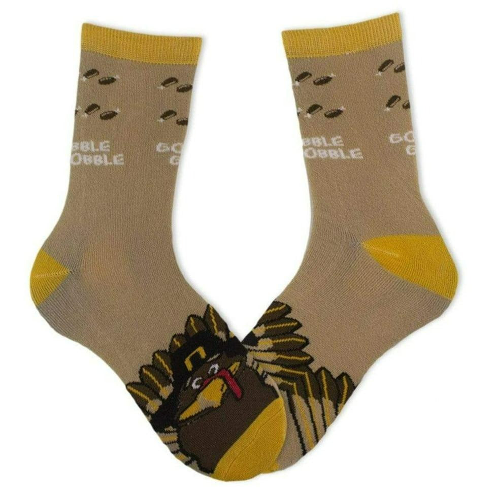 Gobble Gobble Crew Socks Men&#39;s / Brown