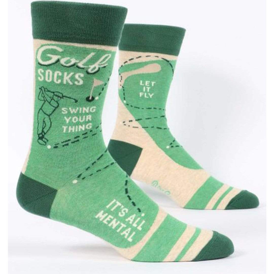 Golfing Green Socks Men’s Crew Sock green