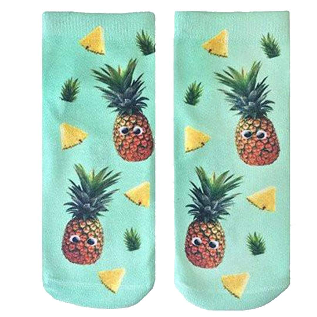 Googly Pineapple Socks Ankle Sock Green