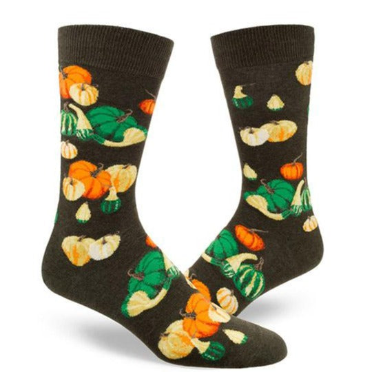 Oh My Gourd Men's Socks Brown