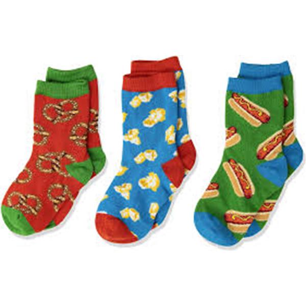Grab A Bite Socks Kid's  3 Pack Multi