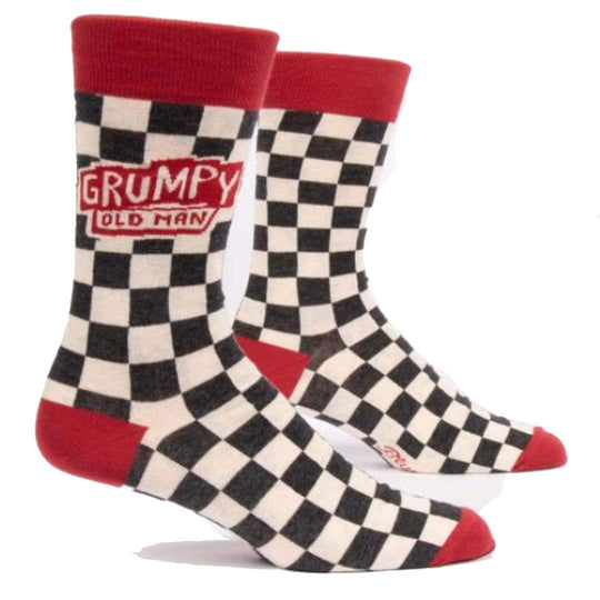 Grumpy Old Man Men’s Crew Socks tan