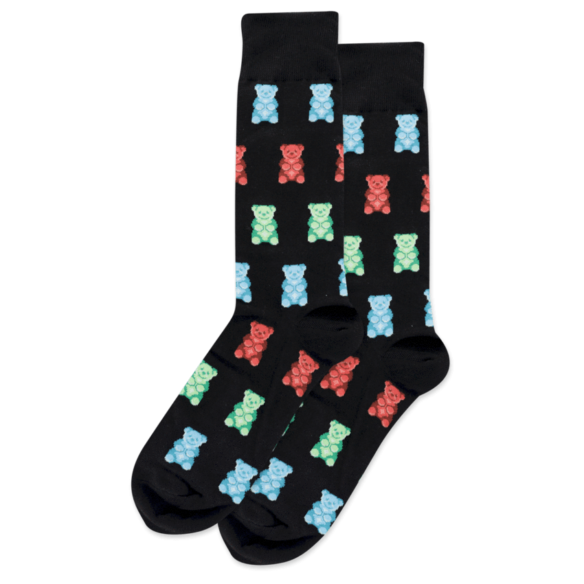 Gummy Bear Men's Crew Socks Black