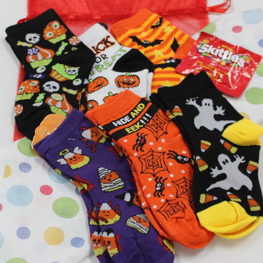 Children's Halloween Bag of Socks Multi