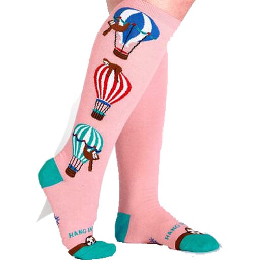 Hang In There Socks Women&#39;s Knee High Sock Pink