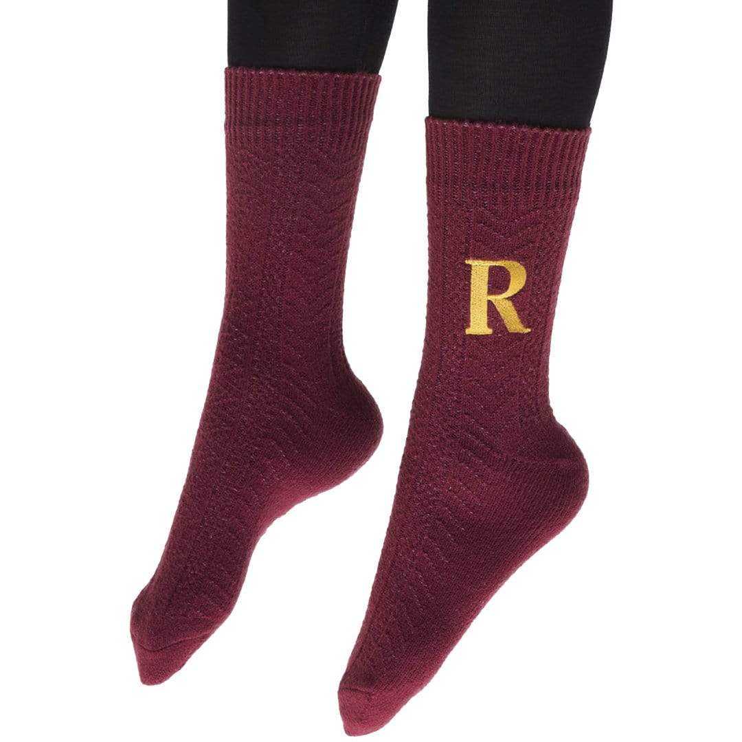 Ron Weasley Sweater Socks Unisex Crew Sock Women&#39;s/Small / red