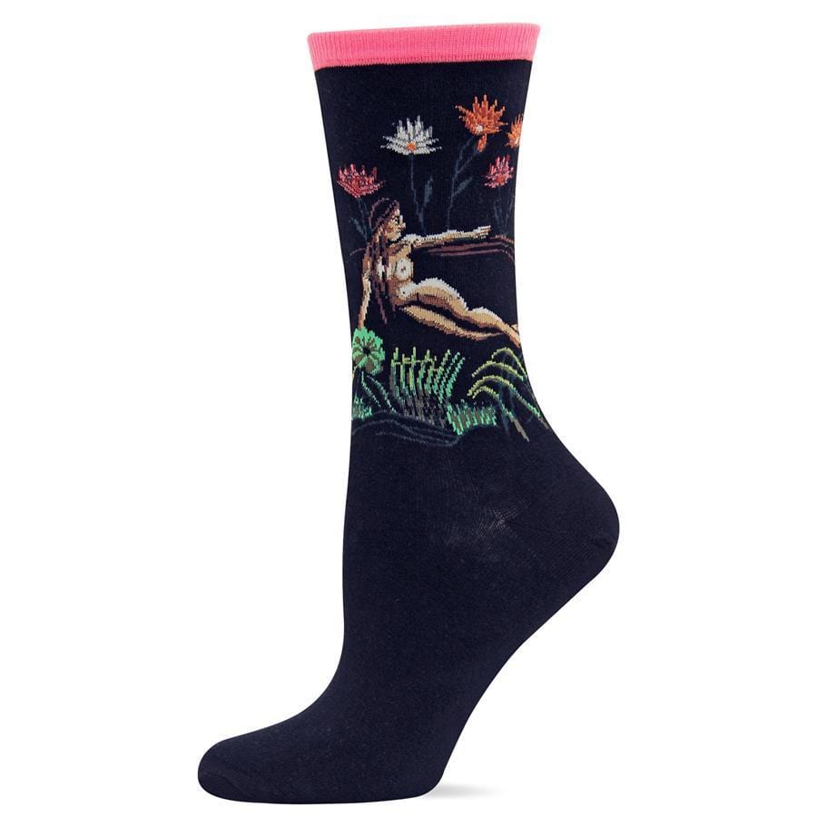 Rousseau &quot;The Dream&quot; Socks Women&#39;s Crew Sock black