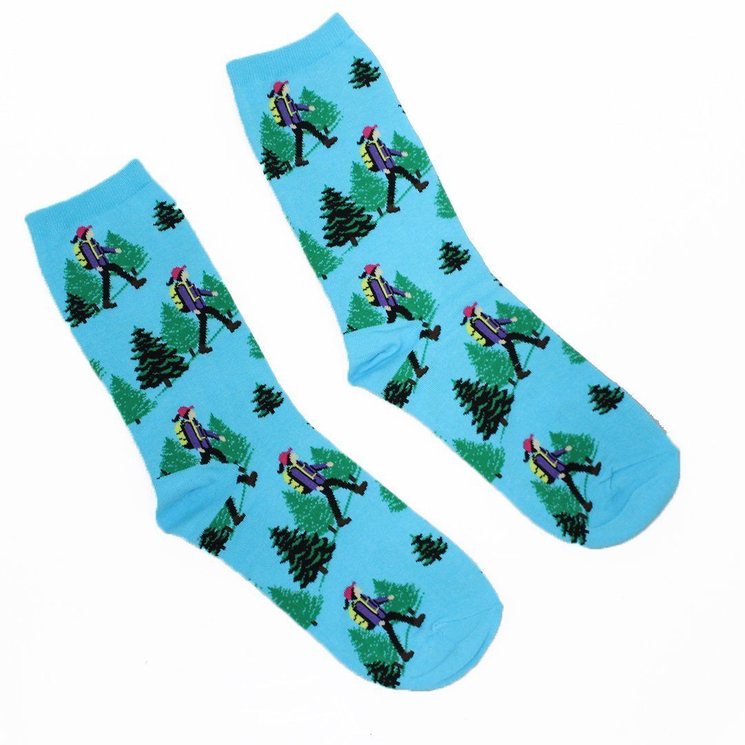 Hiker Socks Women's Crew Sock Blue