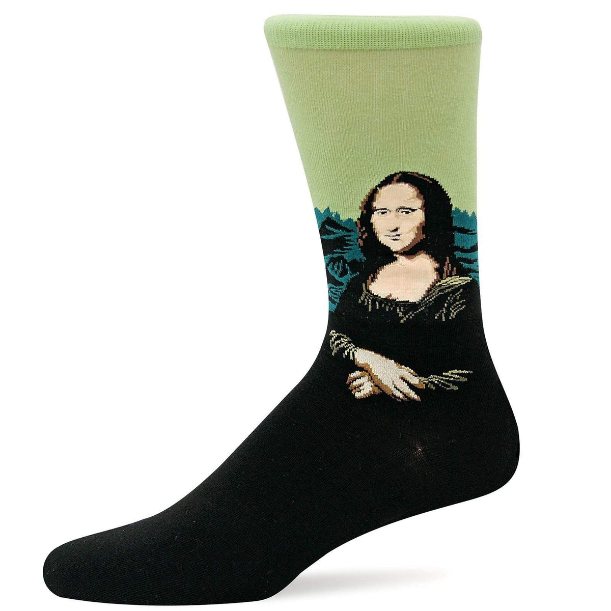 Mona Lisa Socks Men&#39;s Crew Sock black