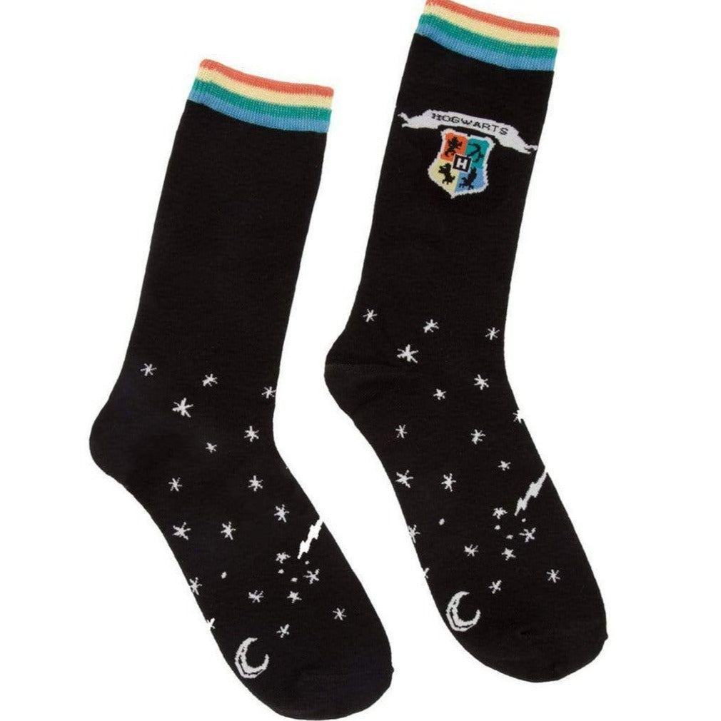 Hogwarts Crest Socks Unisex Crew Sock Women's/Small / black