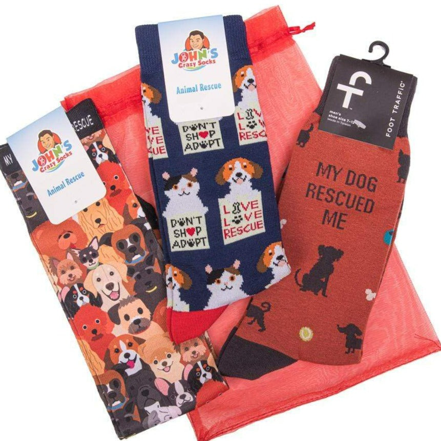 Love My Rescue Dog Gift Bag For Him Multi