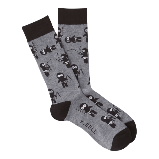 Ninja Socks Men’s Crew Sock Shoe Size 6.5-12