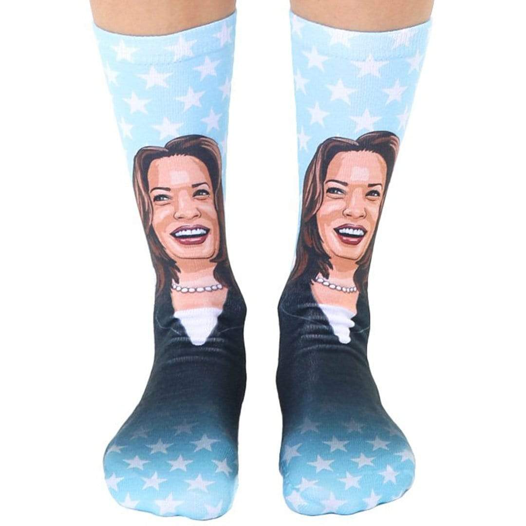 Kamala Harris Unisex Crew Socks Blue / OSFM