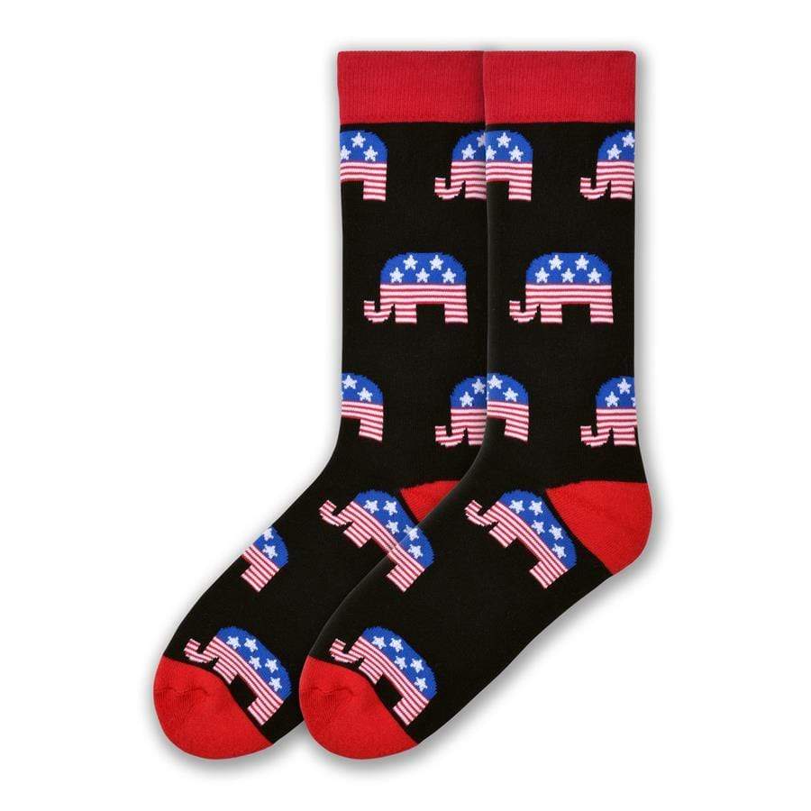 Republican Socks Men’s Crew Sock Black